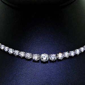 Amazing Brilliance in Classic Diamond Necklace