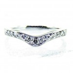 Ladies 18k Wrap Style Diamond Anniversary