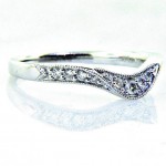 Ladies 18k Wrap Style Diamond Anniversary