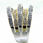 Ladies 18K Multi Band Diamond Anniversary