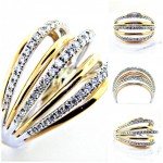 Ladies 18K Multi Band Diamond Anniversary