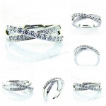 Ladies 18K Twist Diamond Anniversary