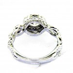 18k Braided Diamond Engagement Ring 1.23ctw