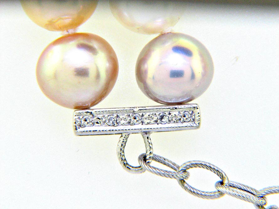 Classic Double strand Mutli-Color Pastel Pearl Necklace Classic Double strand Mutli-Color Pastel Pearl Necklace