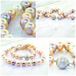 Classic Double strand Mutli-Color Pastel Pearl Necklace