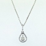 Classic "Drop" Style Diamond Pendant