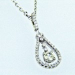 Classic "Drop" Style Diamond Pendant
