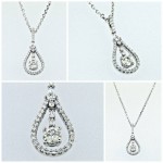 Classic "Drop" Style Diamond Pendant