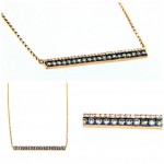 Diamond Bar Necklace