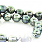 Natural Black Tahitian Pearl Necklace