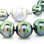 Natural Black Tahitian Pearl Necklace