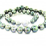 Natural Black Tahitian Pearl Necklace