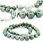 Natural Black Tahitian Pearl Necklace