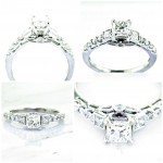 Nouveau Estates Princess Cut Diamond Engagement Ring