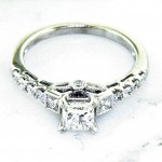 Nouveau Estates Princess Cut Diamond Engagement Ring