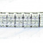 Unique Invisible set Diamond Eternity Bracelet