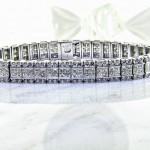 Unique Invisible set Diamond Eternity Bracelet