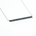 Diamond Bar Necklace