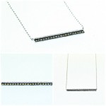 Diamond Bar Necklace