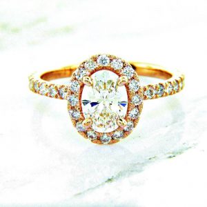 Oval Diamond Engagement Ring