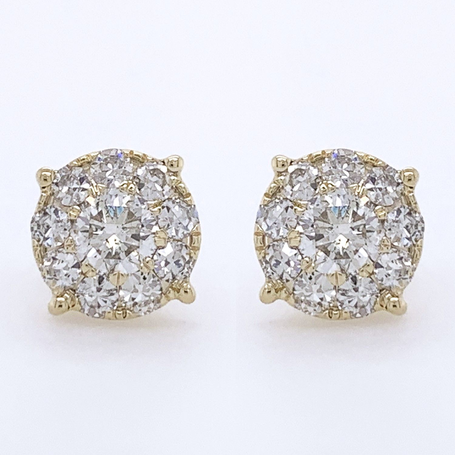 3.50ctw White Gold Diamond Studs