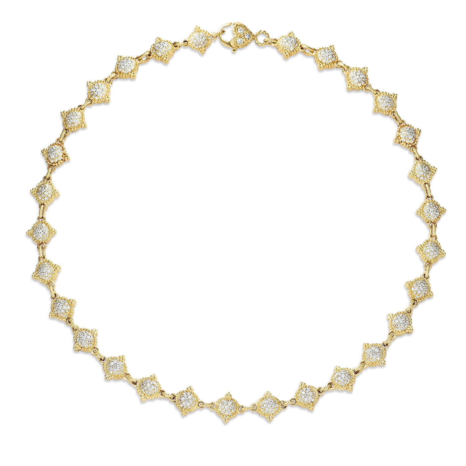 18K Designer Diamond Necklace 3.70ctw - LL Pavorsky