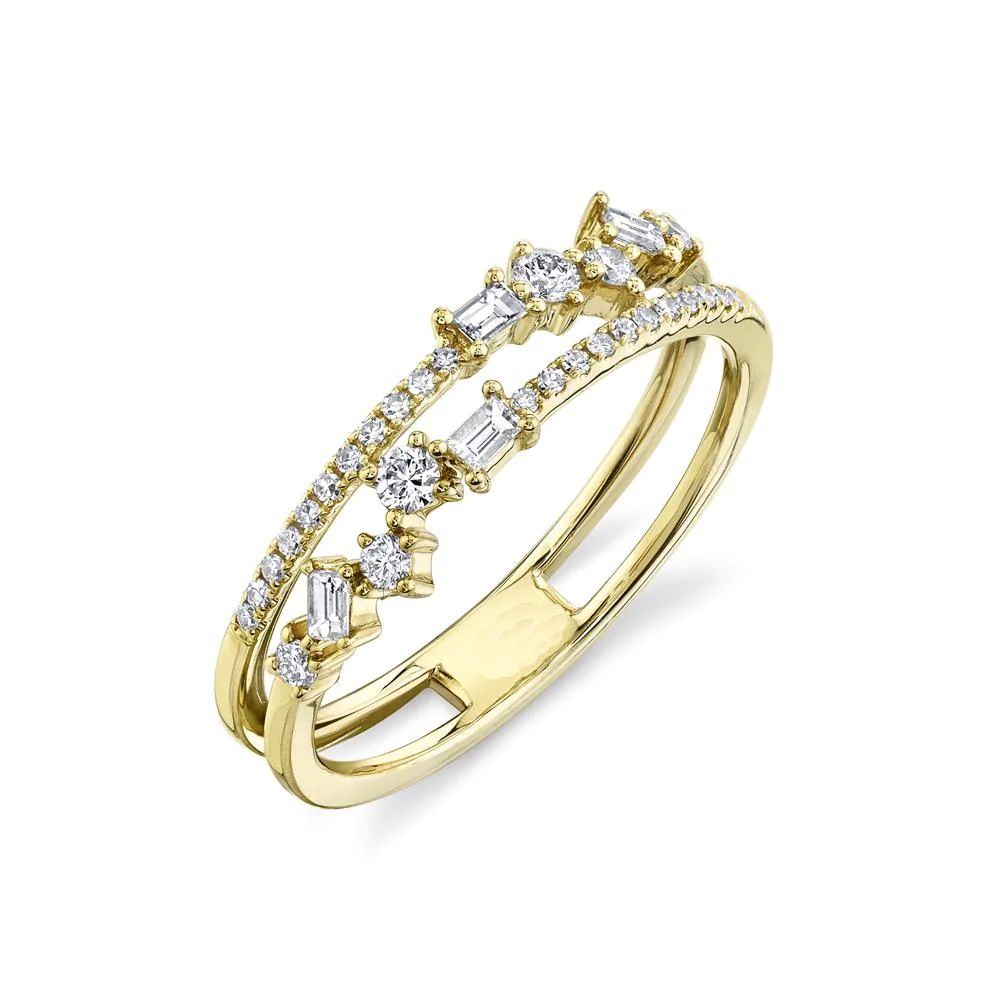 Multi Sapphire & Diamond Baguette Eternity Ring – Ntinga Jewellery