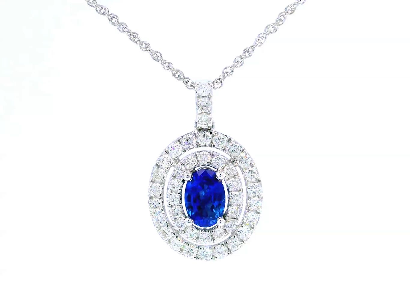 Sapphire and Diamond Pendant 79718